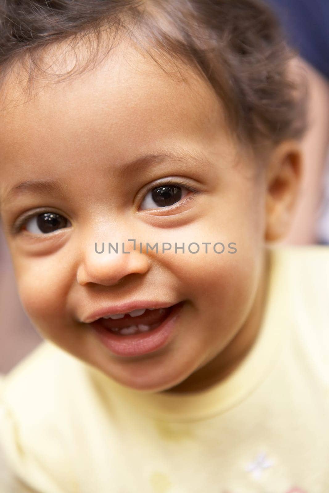 Portrait Of Baby Girl Smiling