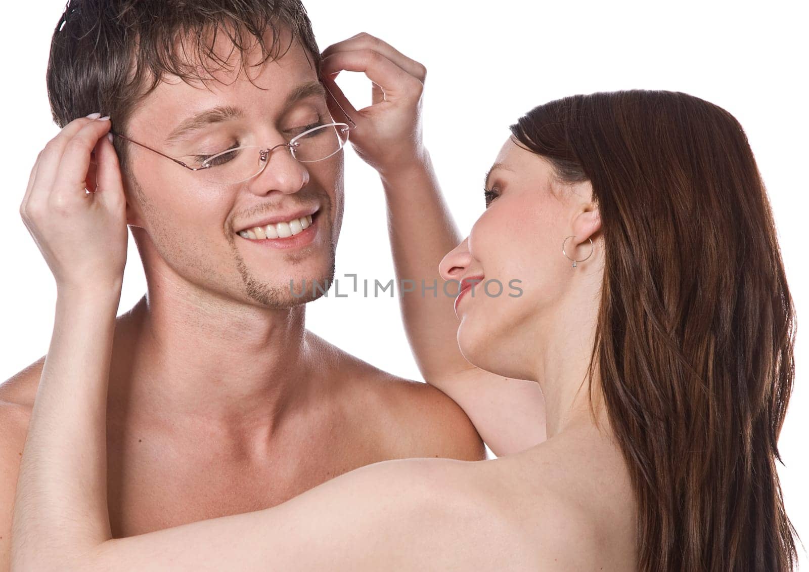 Couple with glasses
