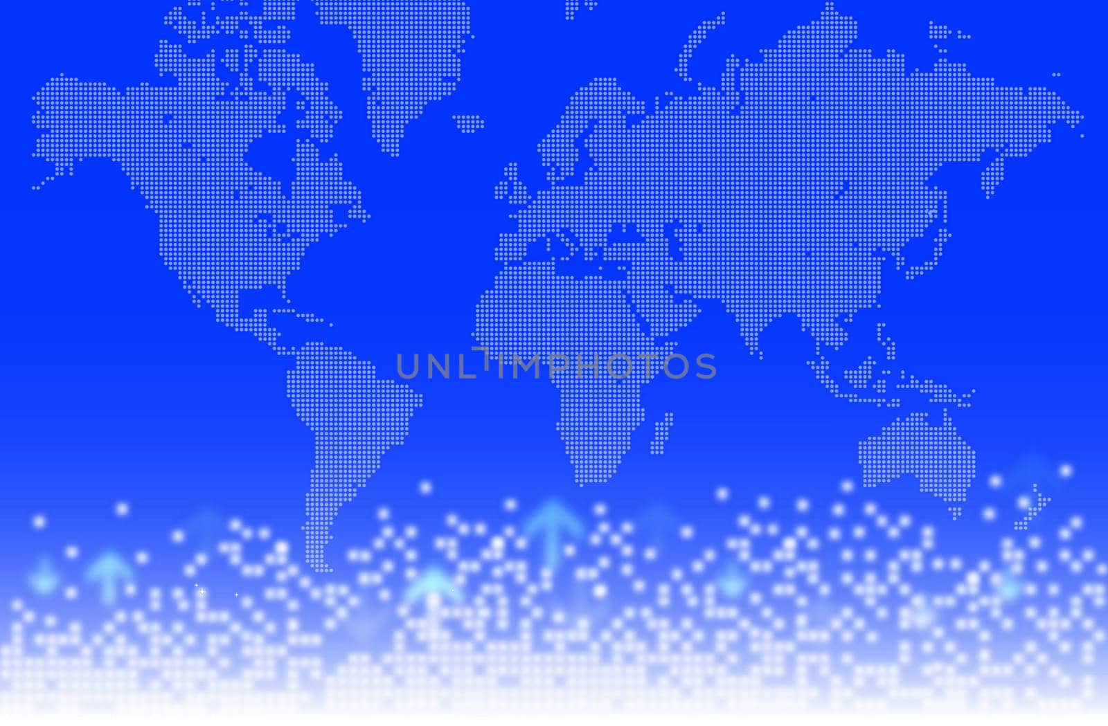 Digital Globe blue background