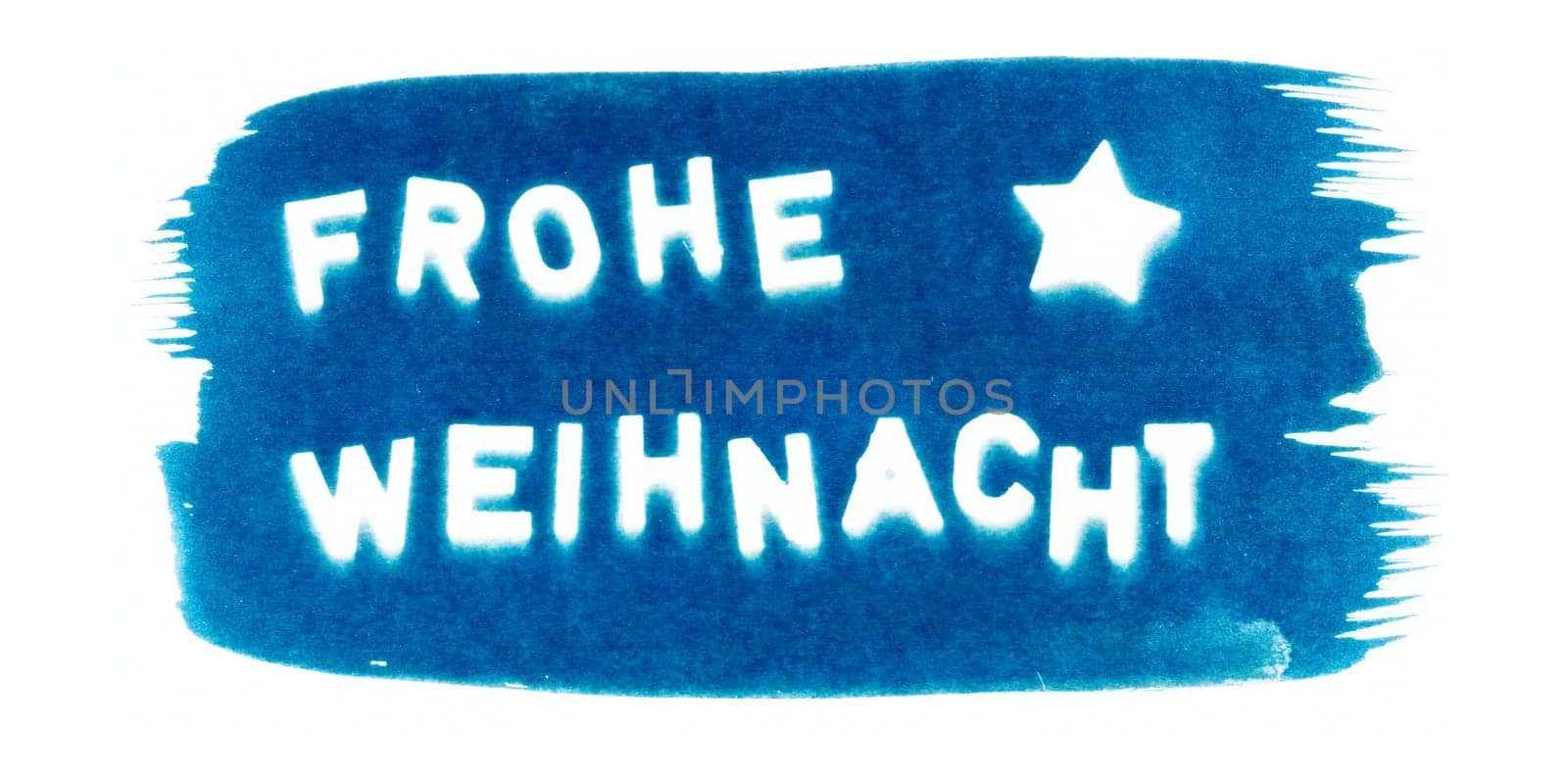 Christmas Motif Cyanotype Design