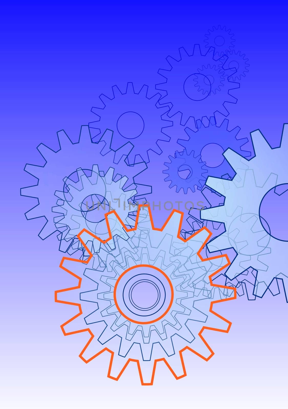 Gear Team Engineering Icon Portrait