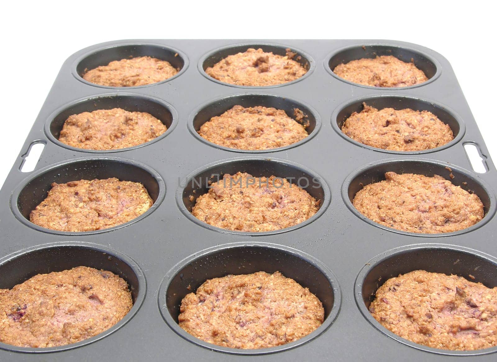 Muffins in the baking pan