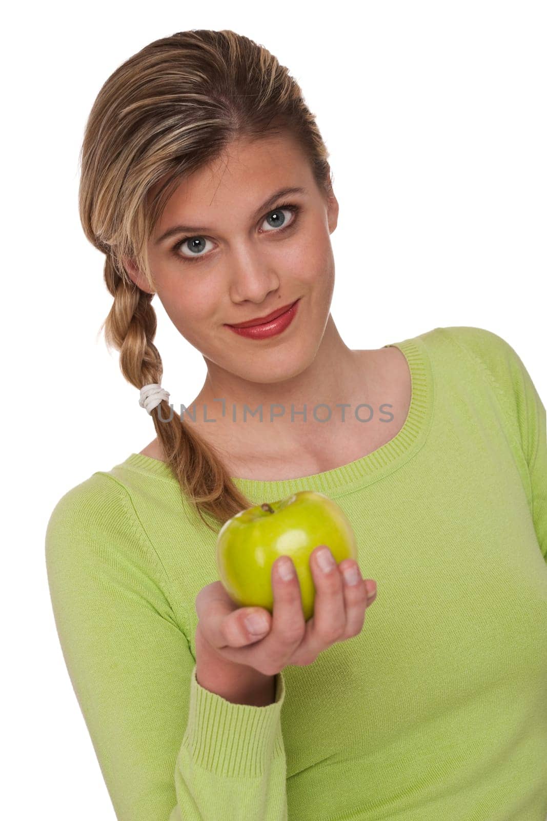Healthy lifestyle - Woman with apple