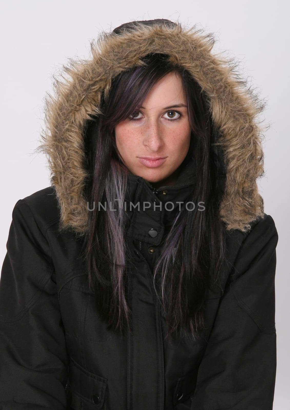 Woman in anorak