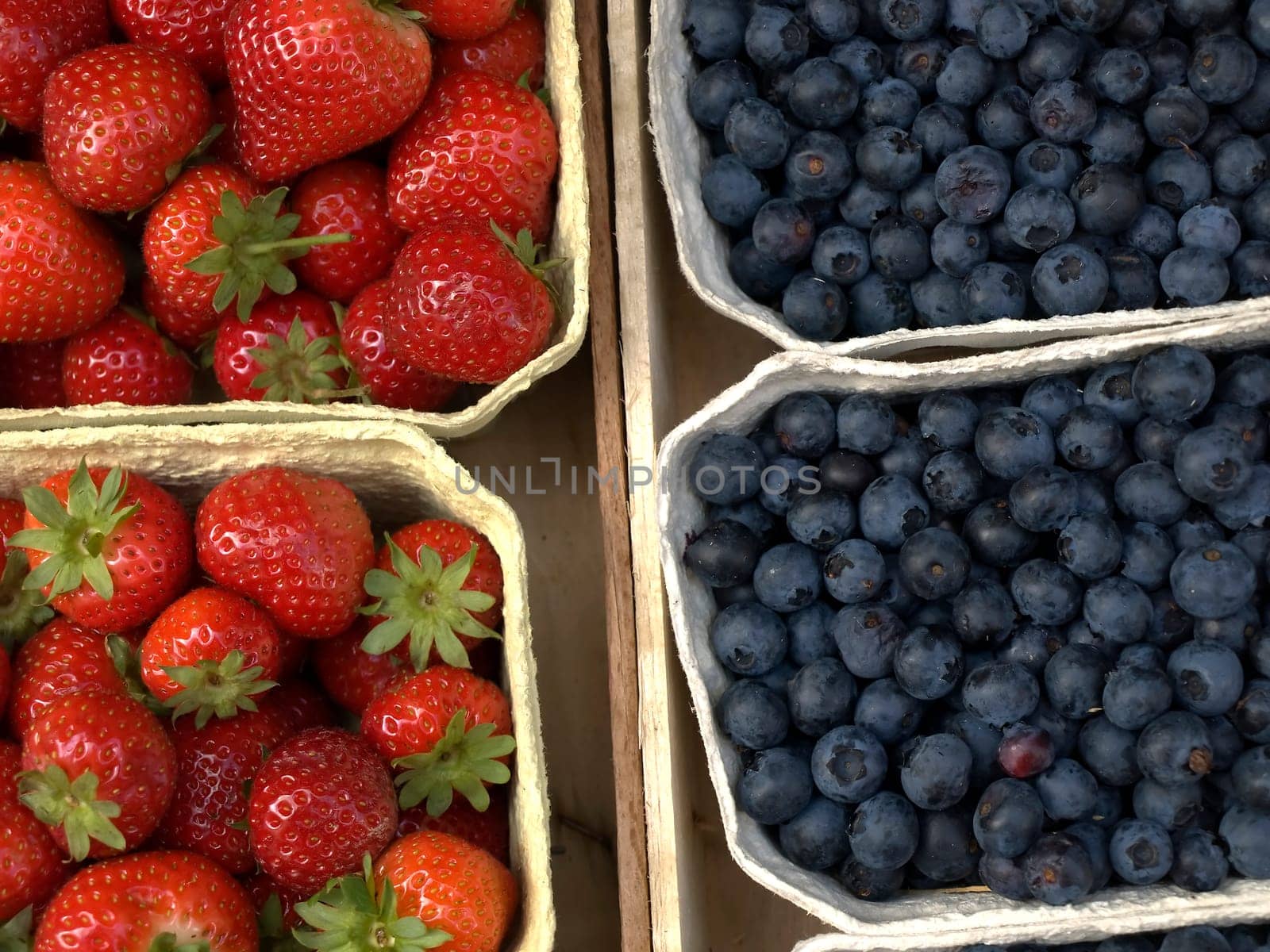 Strawberries and blueberries