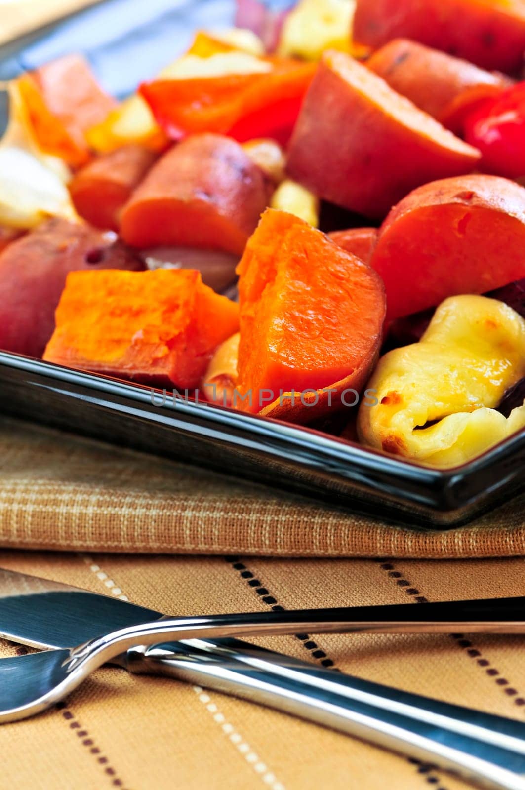 Roasted sweet potatoes