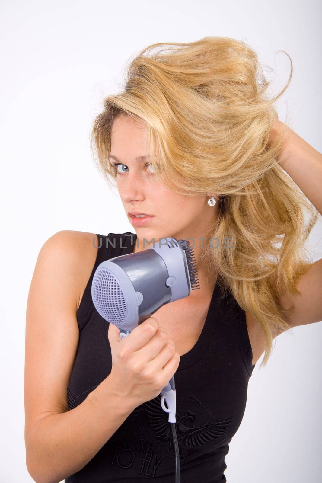 Blow dry curls