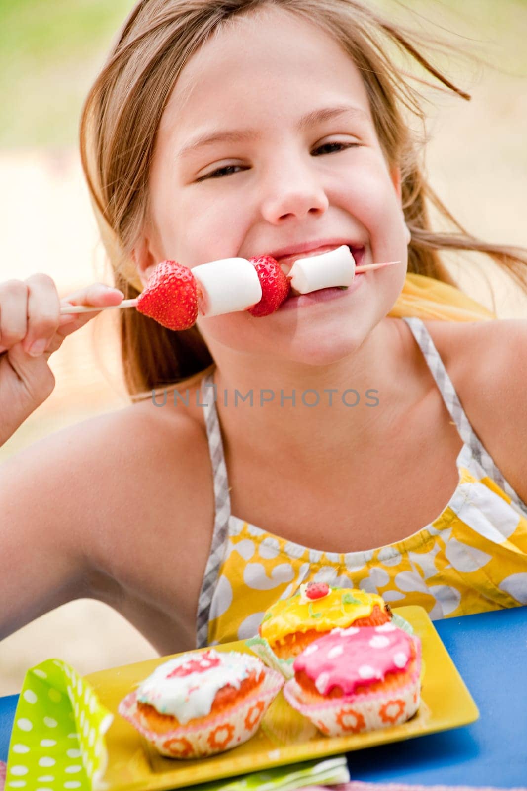 Eating a marshmallow