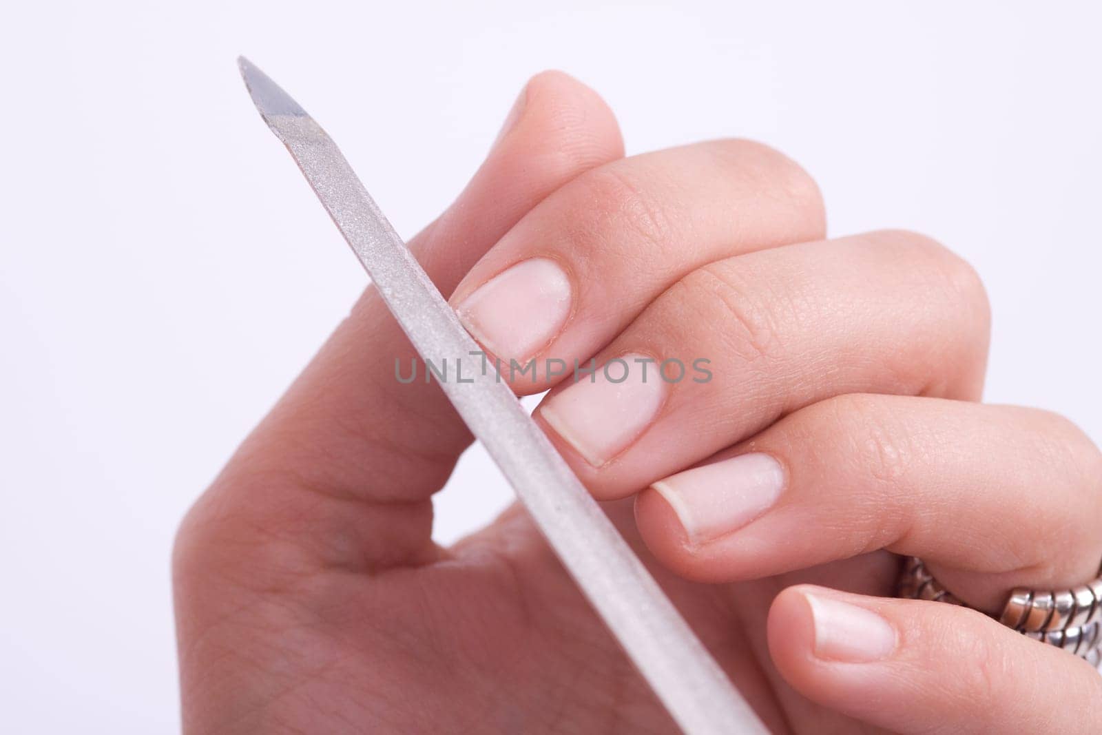 Filing nails