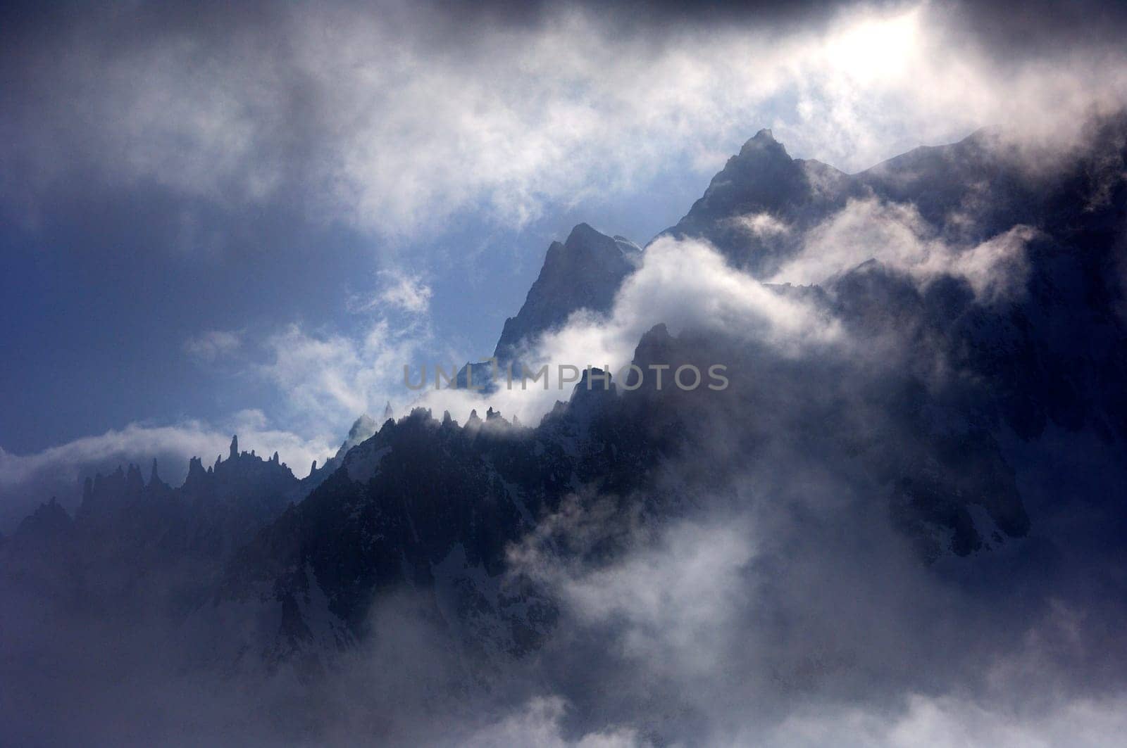 Cloudy mood in the Alps