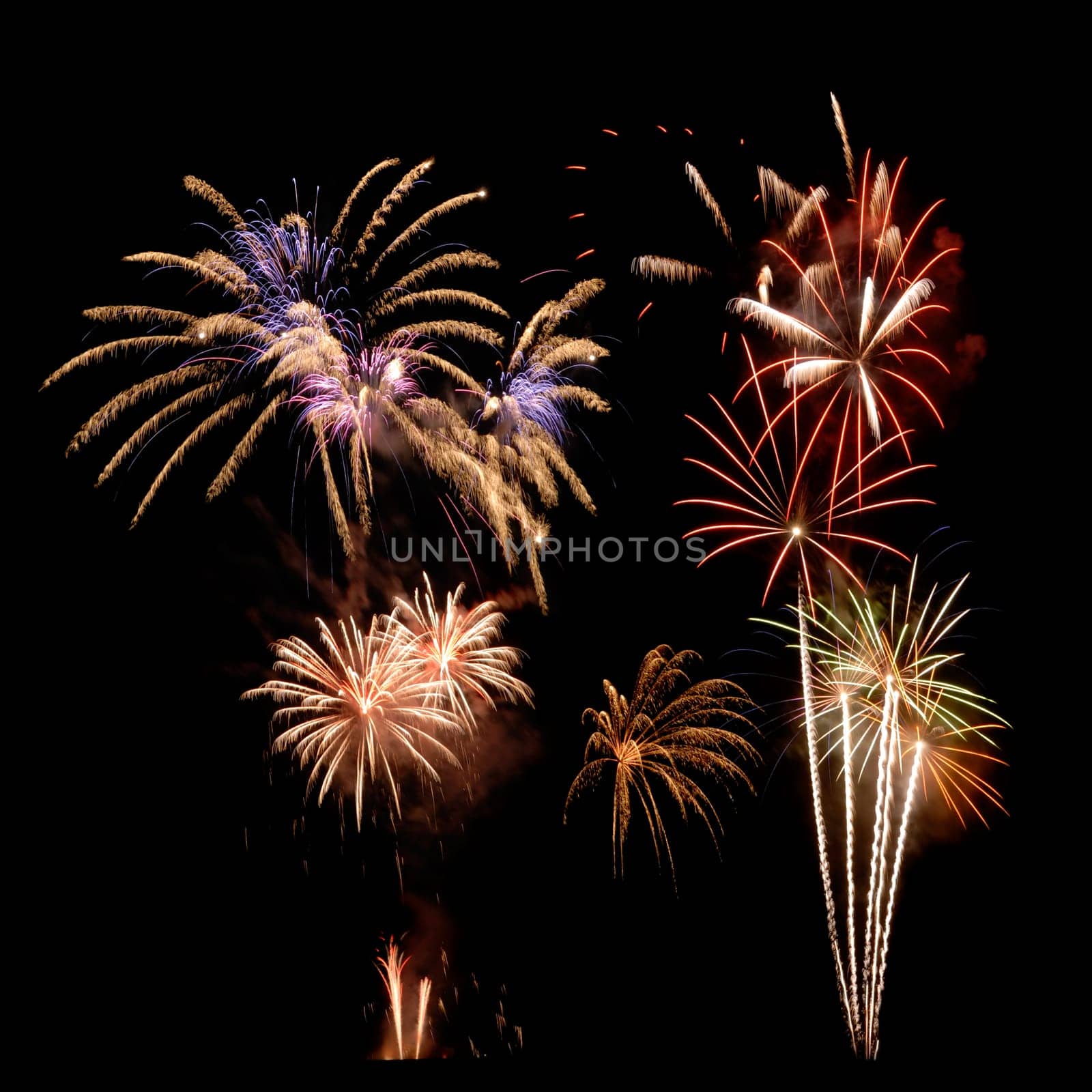 Colorful fireworks