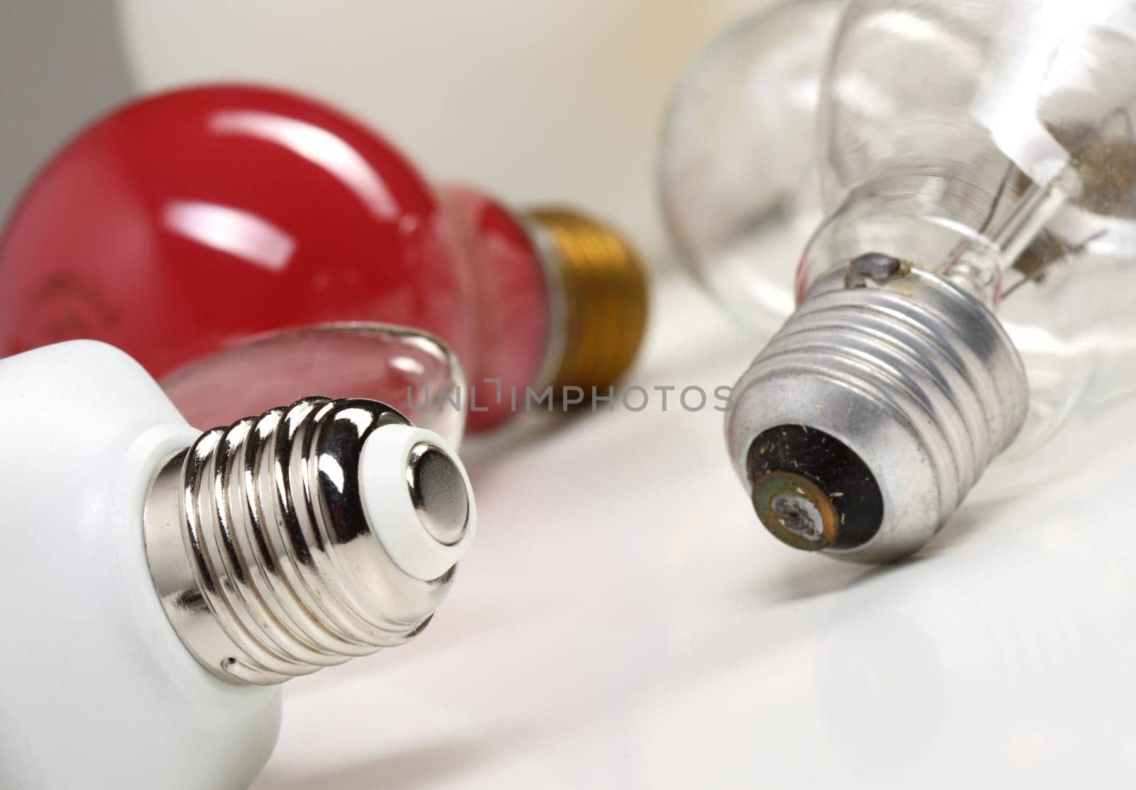different light background