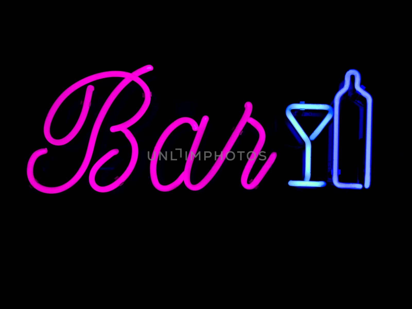 Neon BAR sign