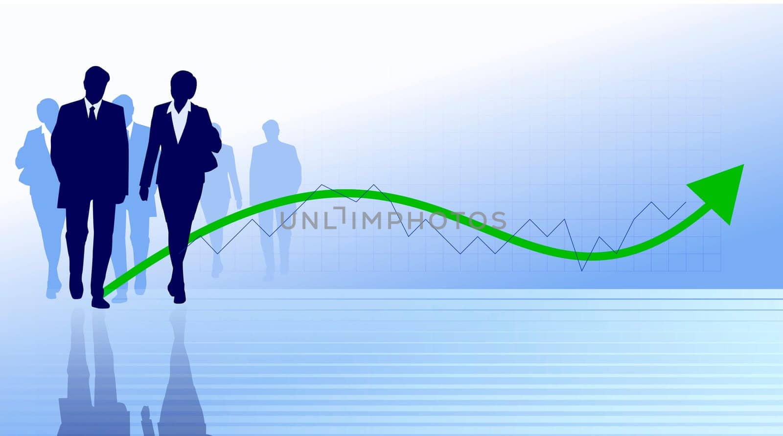 Business Team Diagram Illustration