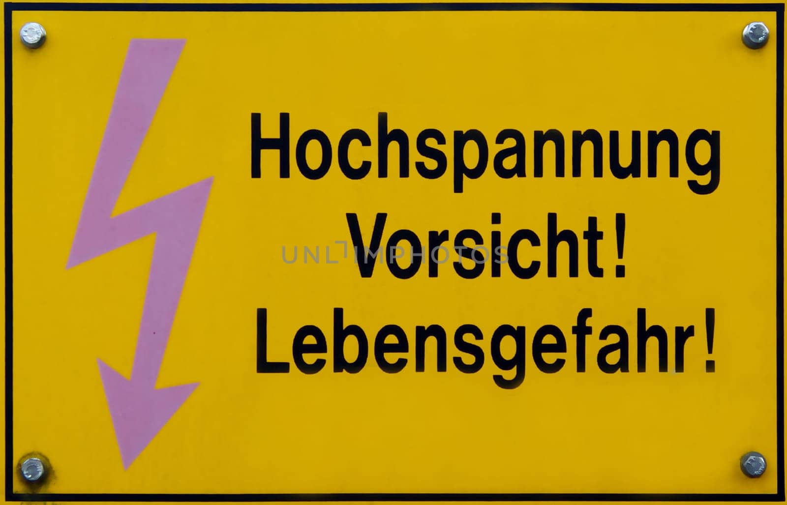 Beware of high voltage