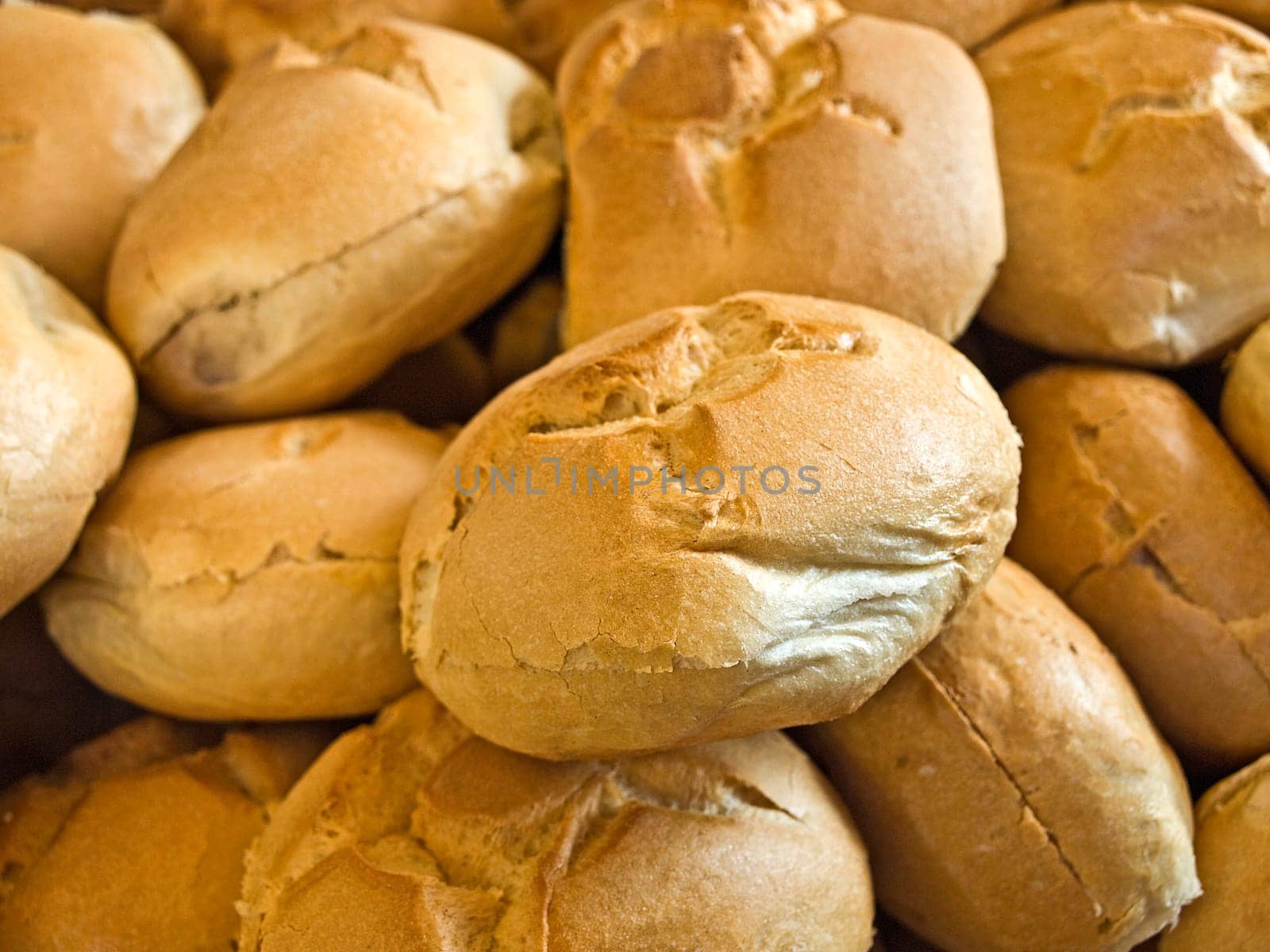 fresh bread rolls