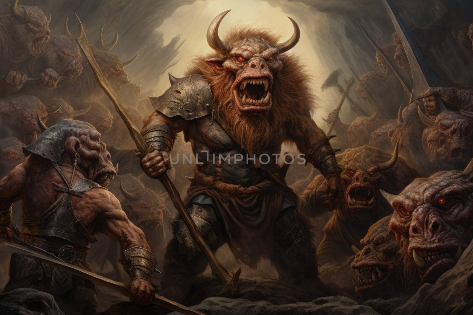 Enter a world of myth and legend where ferocious minotaurs, half-human and half-bull, reign supreme.
