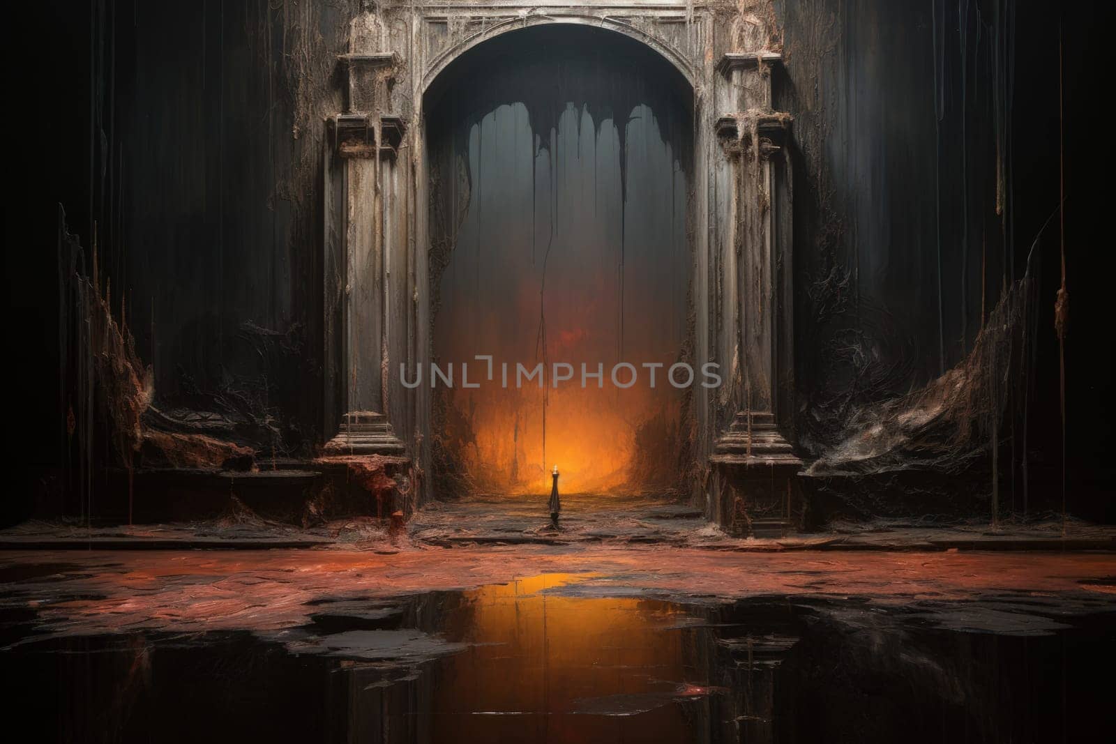 Hidden amidst the ethereal landscapes of fantasy, enigmatic shadow gates stand as enigmatic thresholds to realms concealed in obscurity.