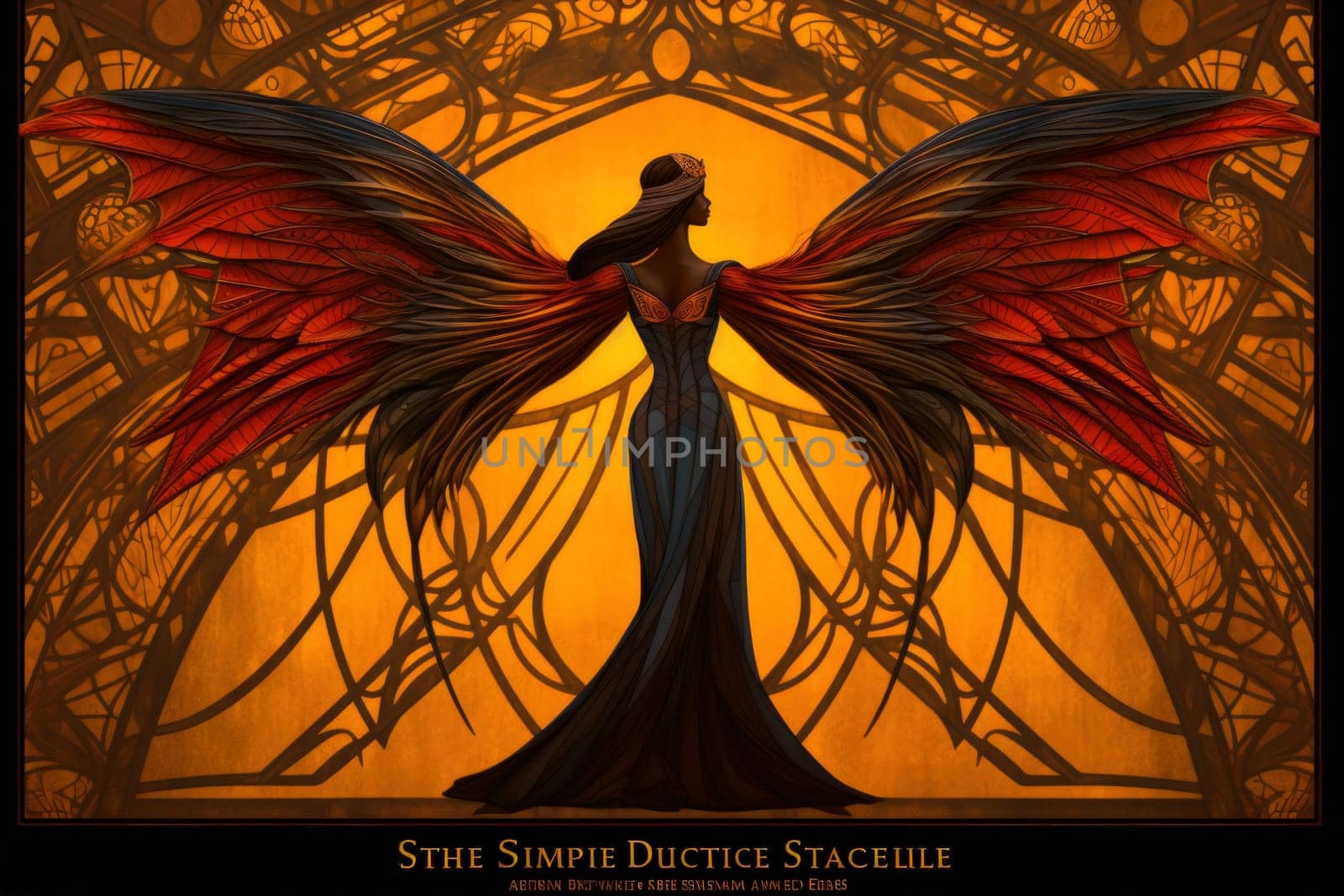 Within the realm of fantasy, elegant phoenix dancers grace the stage, their mesmerizing performances engulfed in flames.