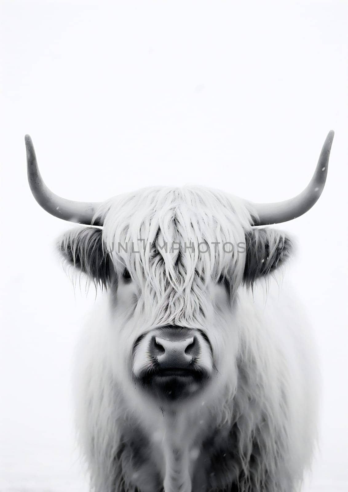 Brown mammal horn cow highland hairy scotland grass nature animal by Vichizh