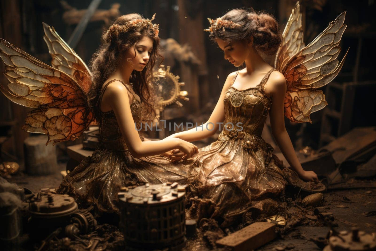 Step into a world where fantasy and mechanics intertwine, and witness the marvel of clockwork fairies.