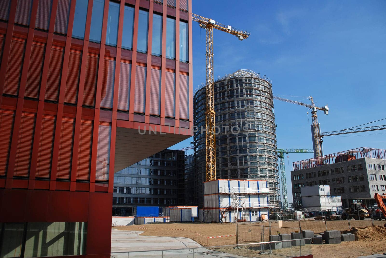 Large-scale construction site