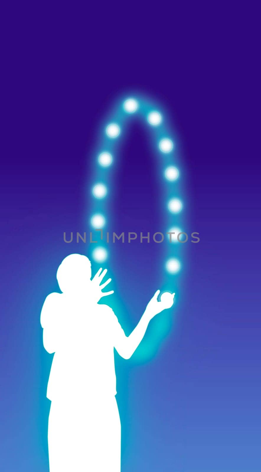 illustration-magician-juggler-blue-cyan