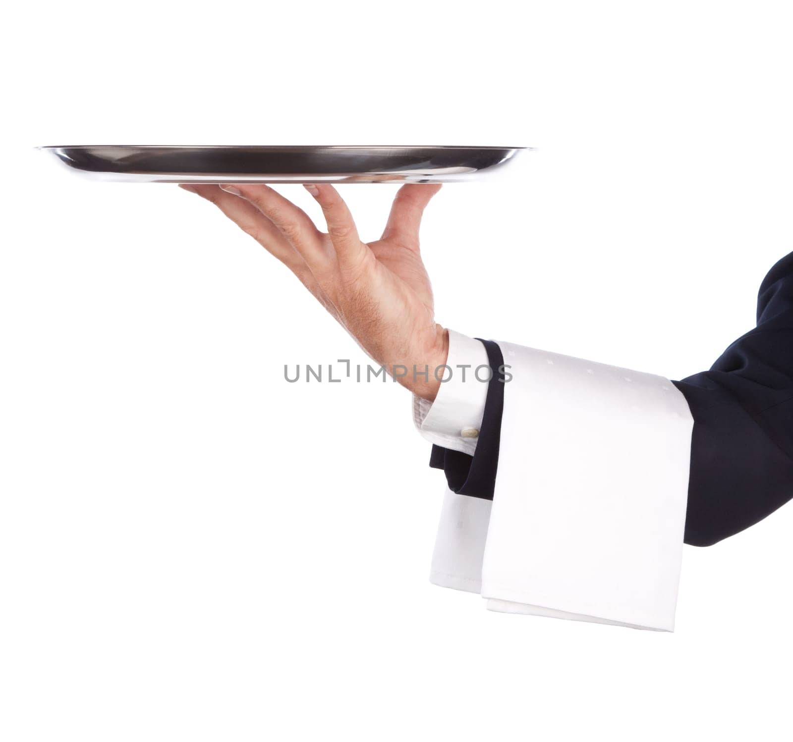 waiter with tray