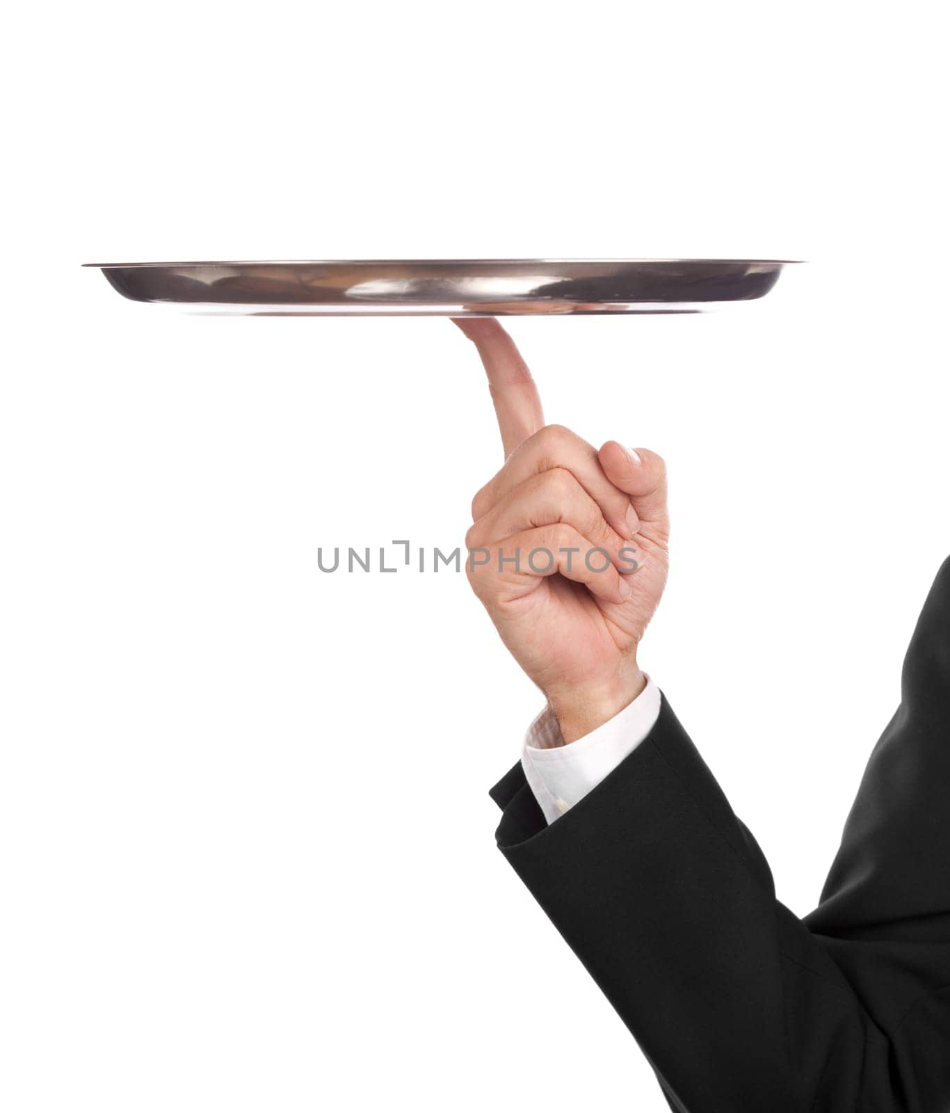waiter with tray