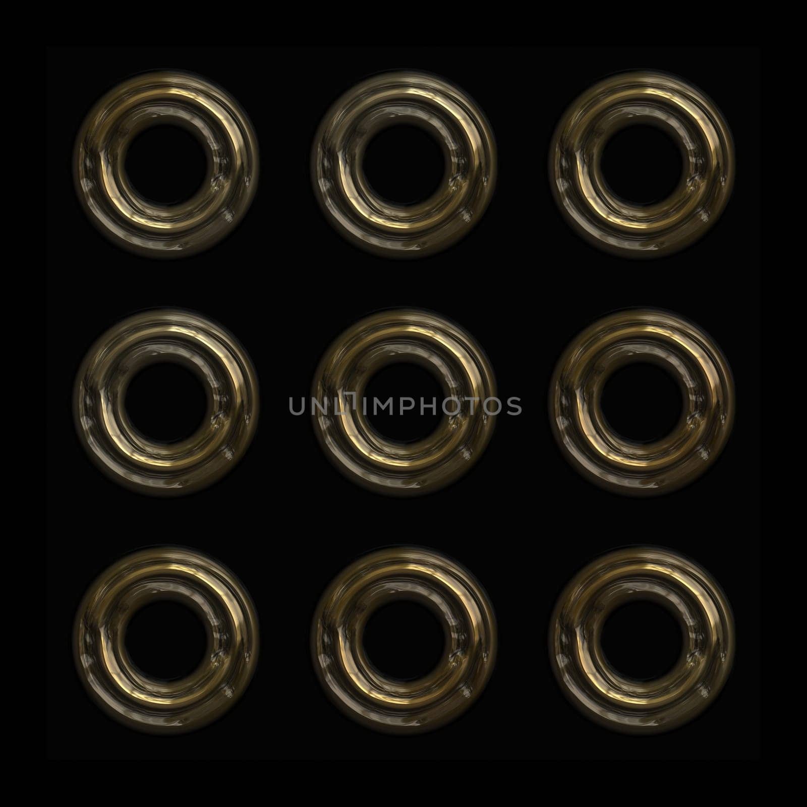 copper rings pattern