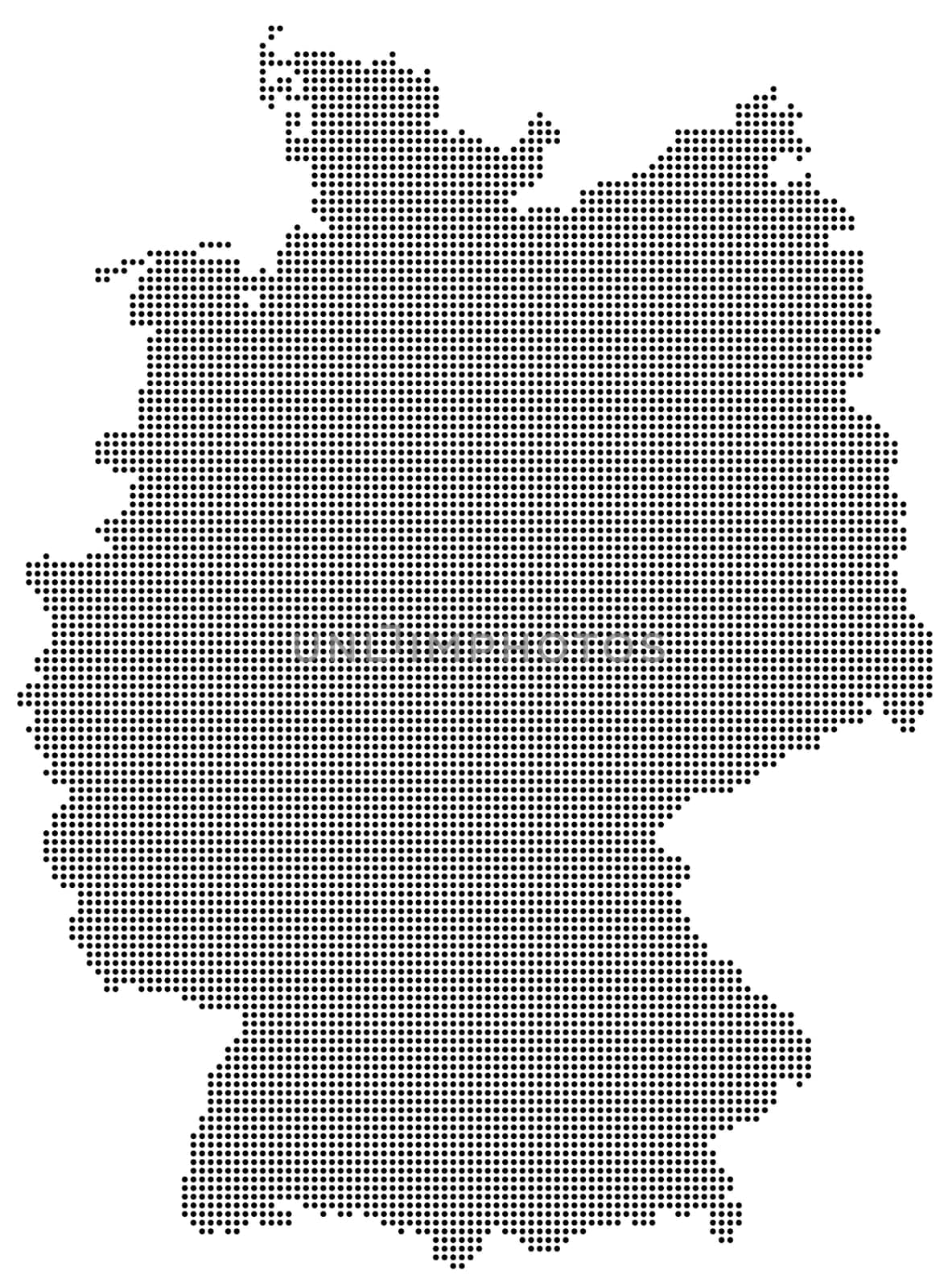 Germany - Map dotted