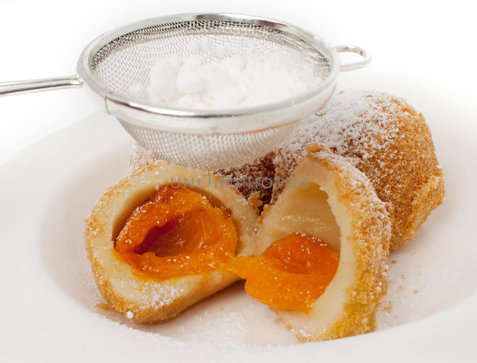 Apricot dumpling