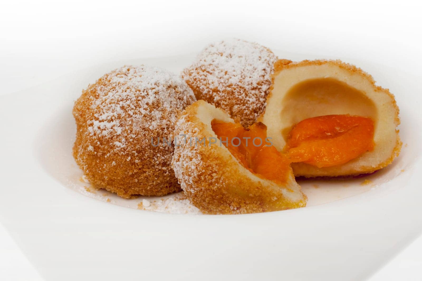 Apricot dumpling