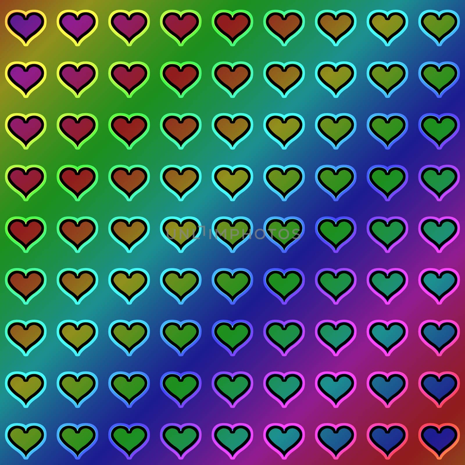 hearts pattern