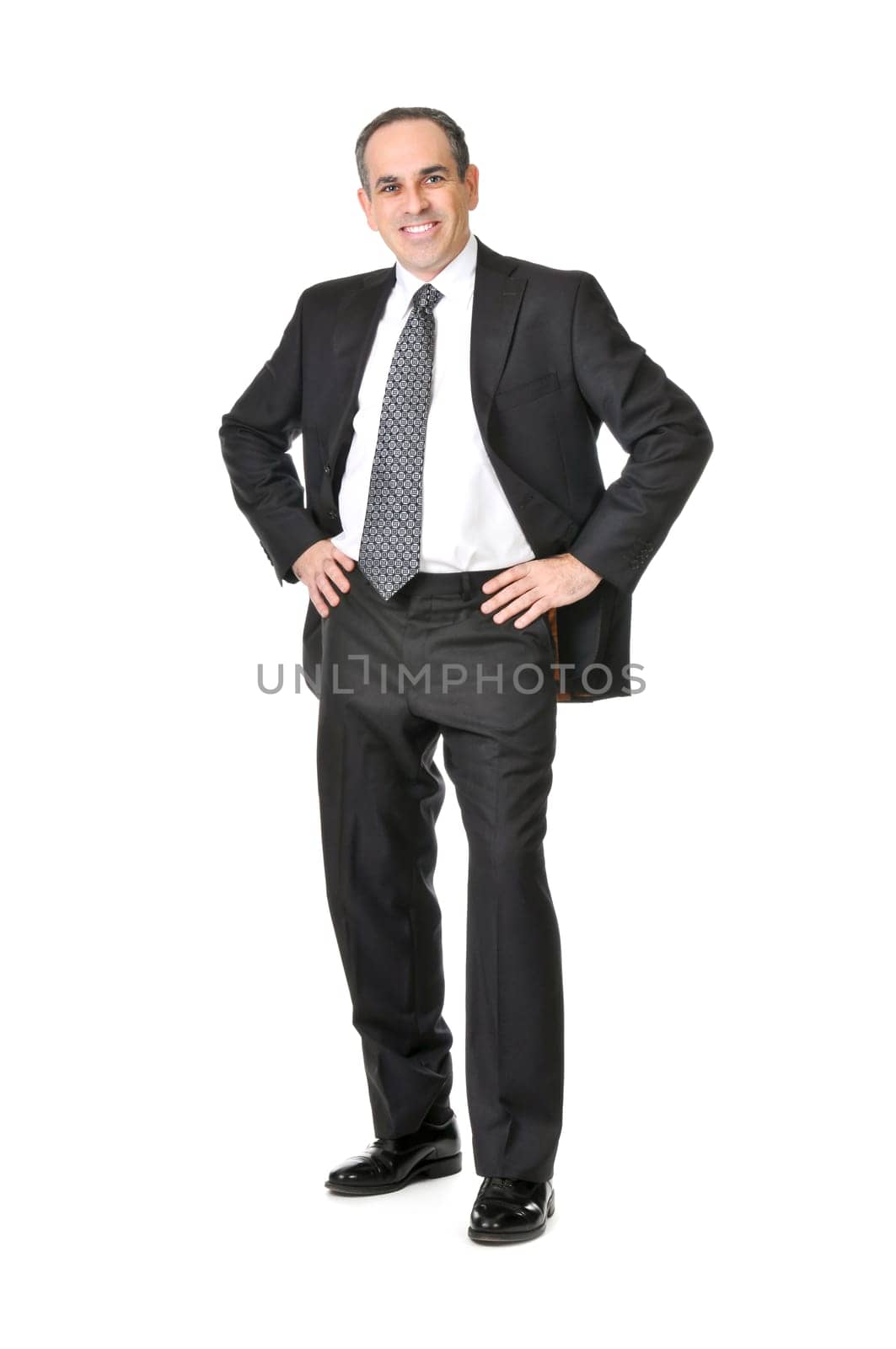 Businessman on white background