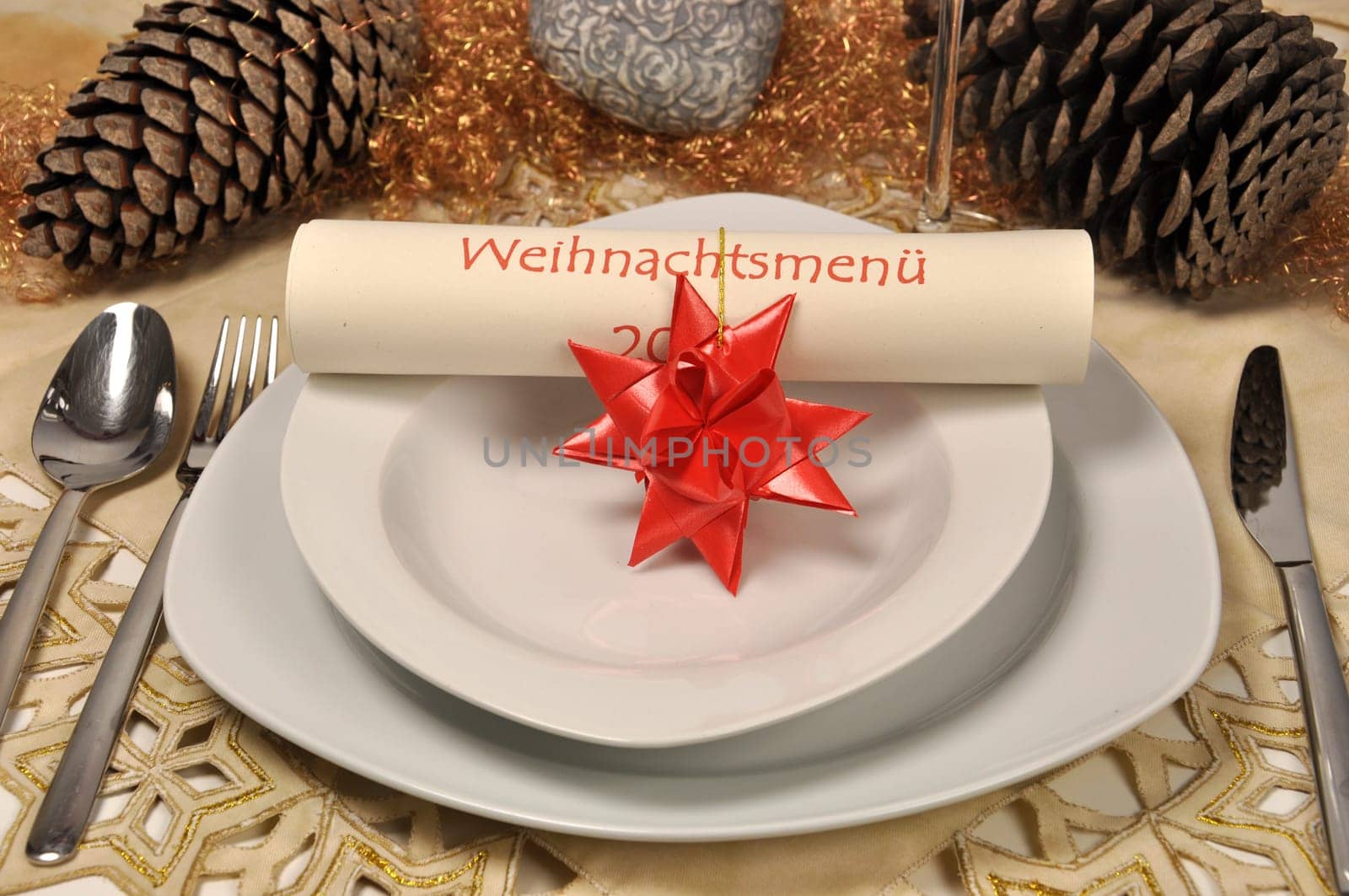 Christmas place setting