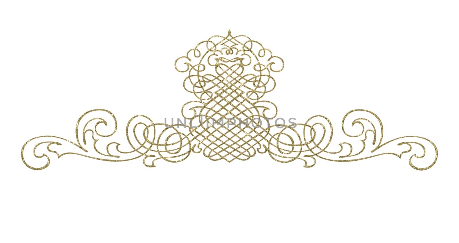 Design element - abstract - gold-plated