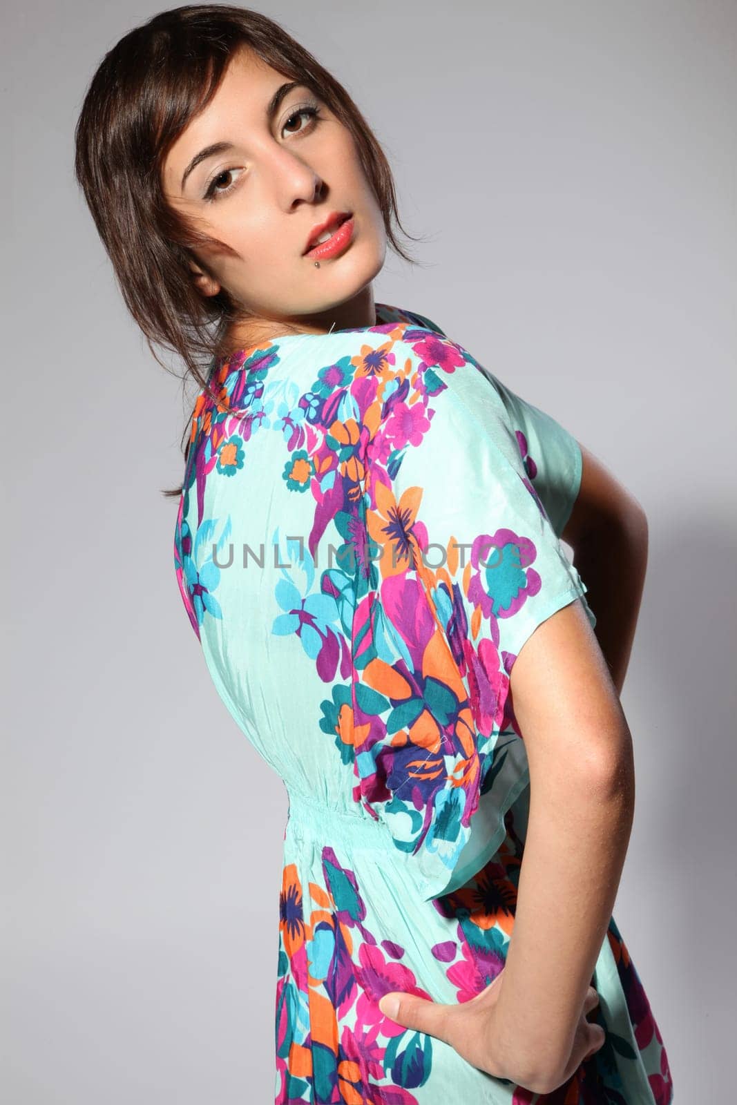 Summer Floral Dress Pose