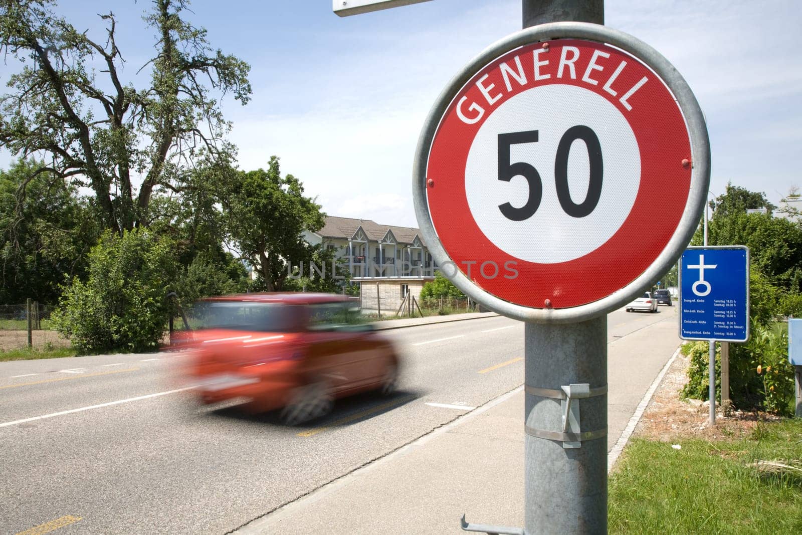 High-speed drivers in built-up areas