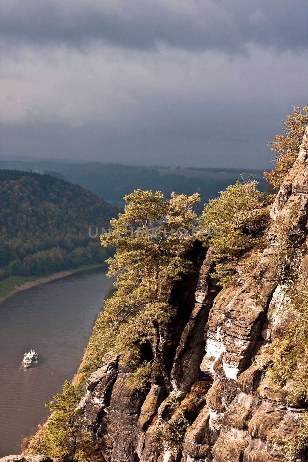 Bastei view of the Elbe
