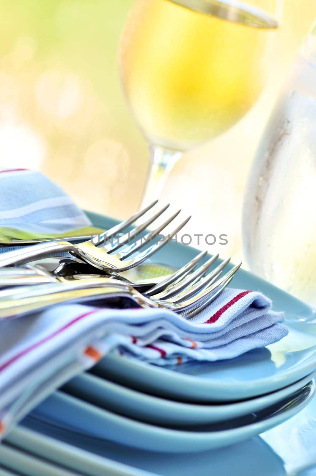 Plates and cutlery
