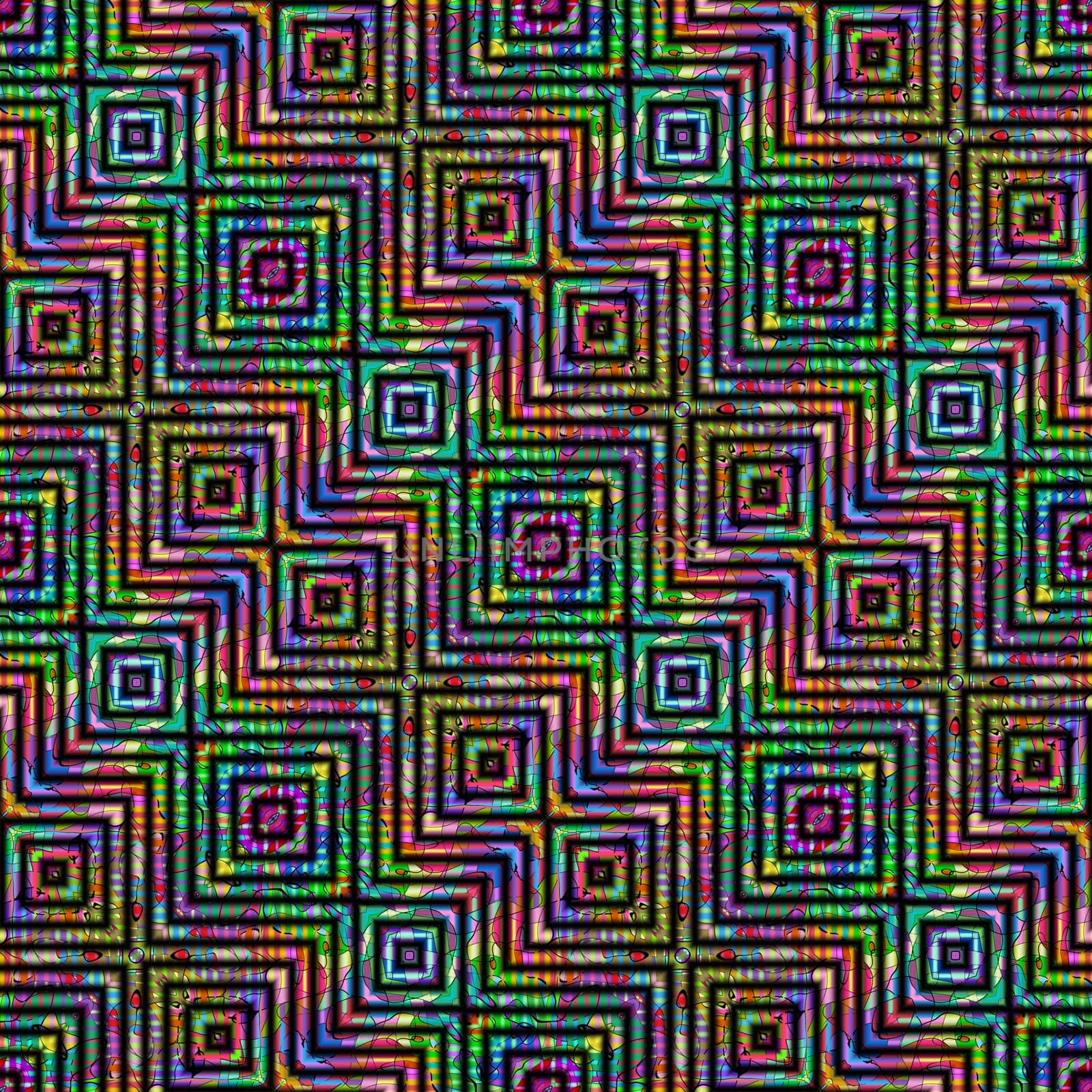 diagonal mosaic pattern