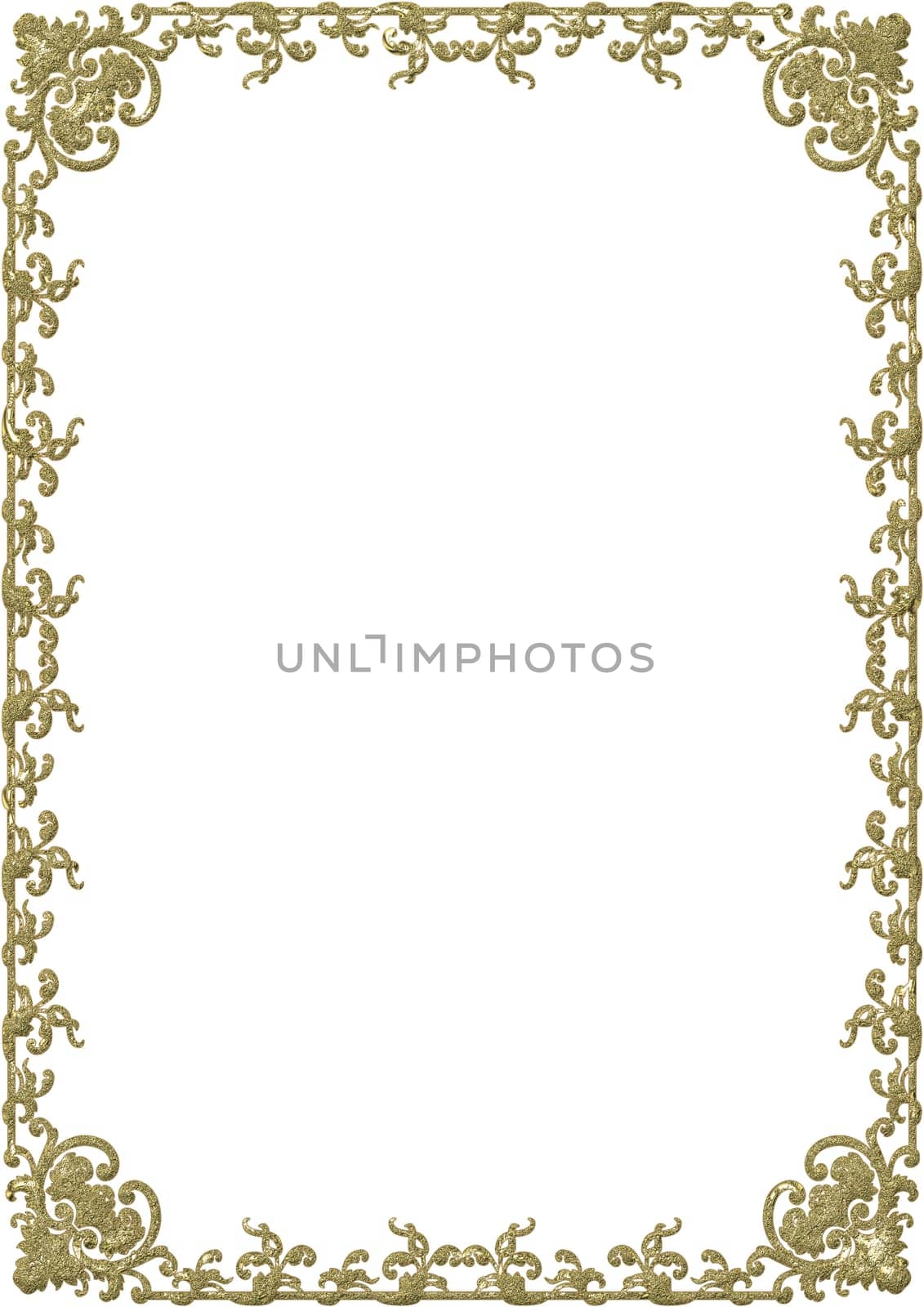 Gold-Plated Frame - Floral