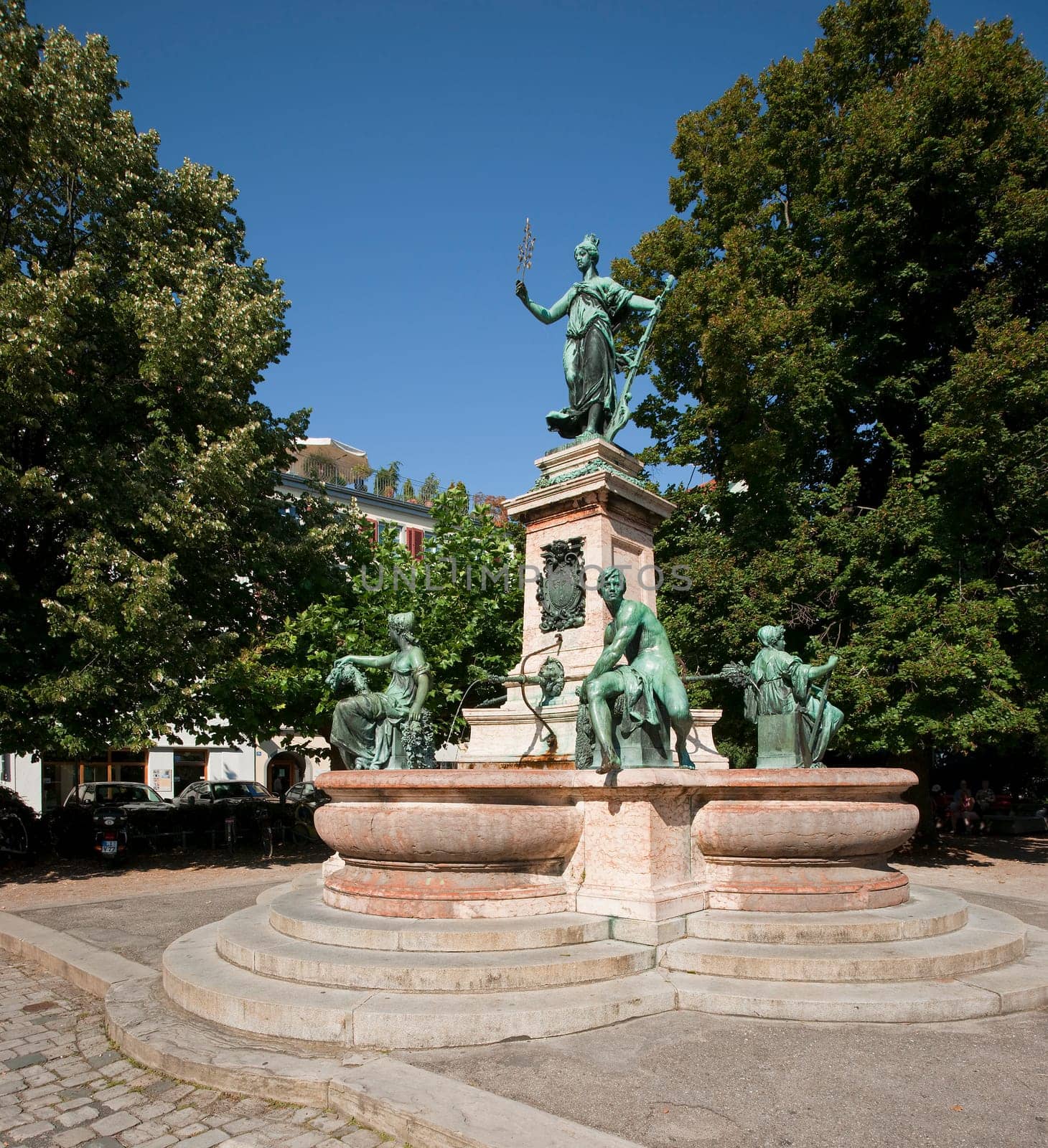 The Lindavia Fountain in Lindau