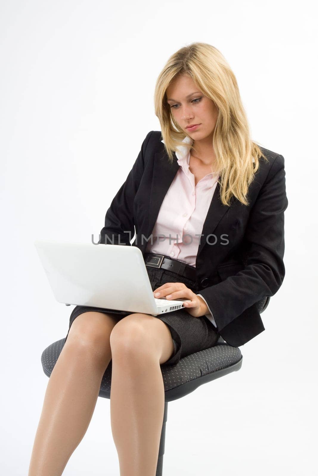 Laptop focused