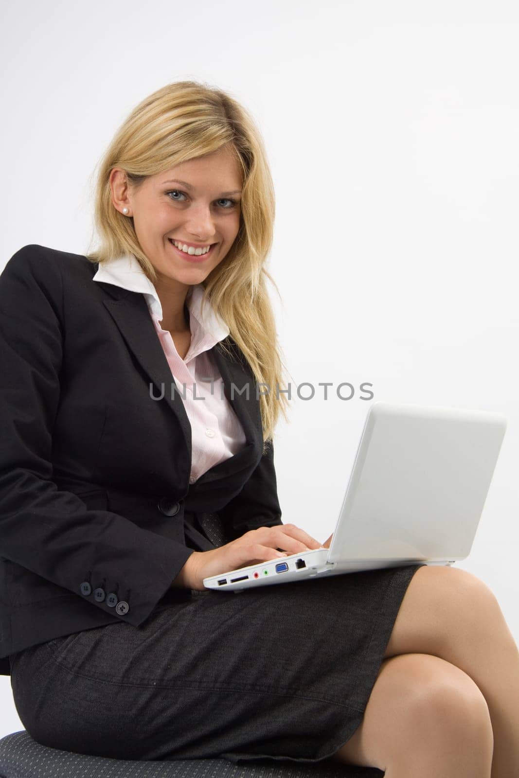 Laptop in lap