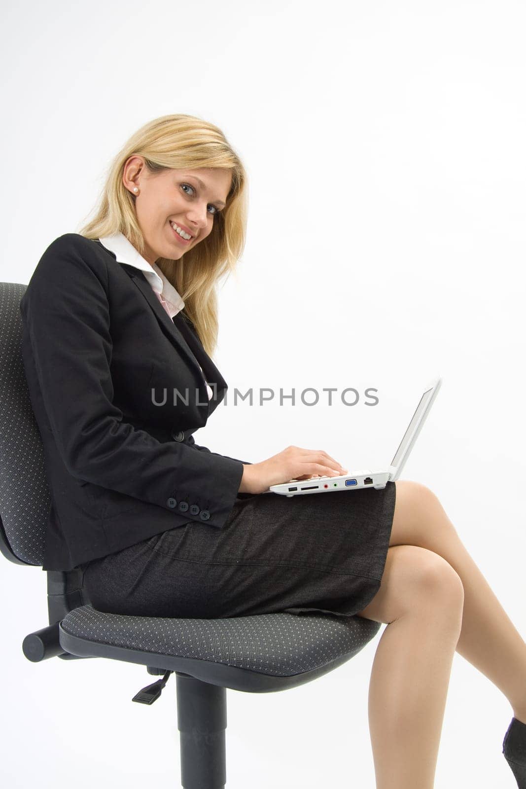 Laptop on the side