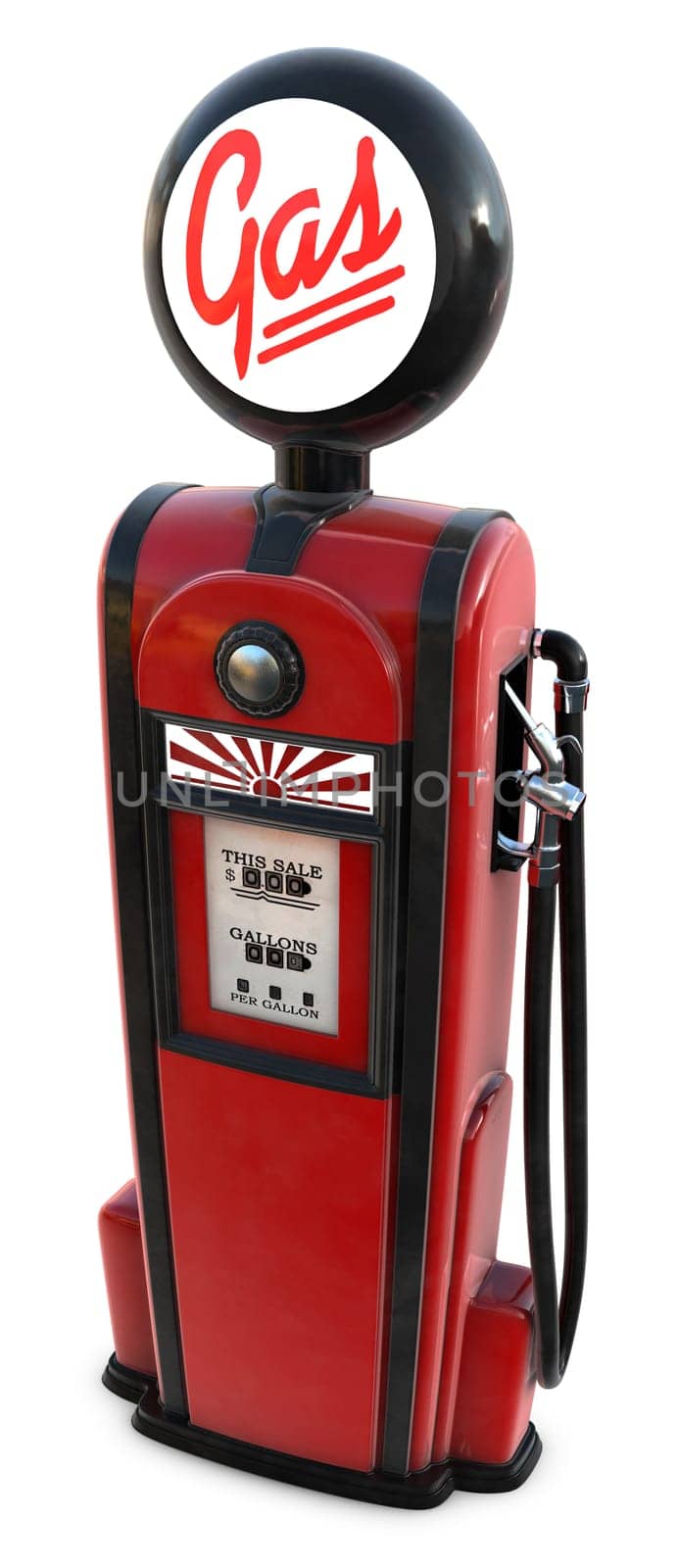 1950s gas pump