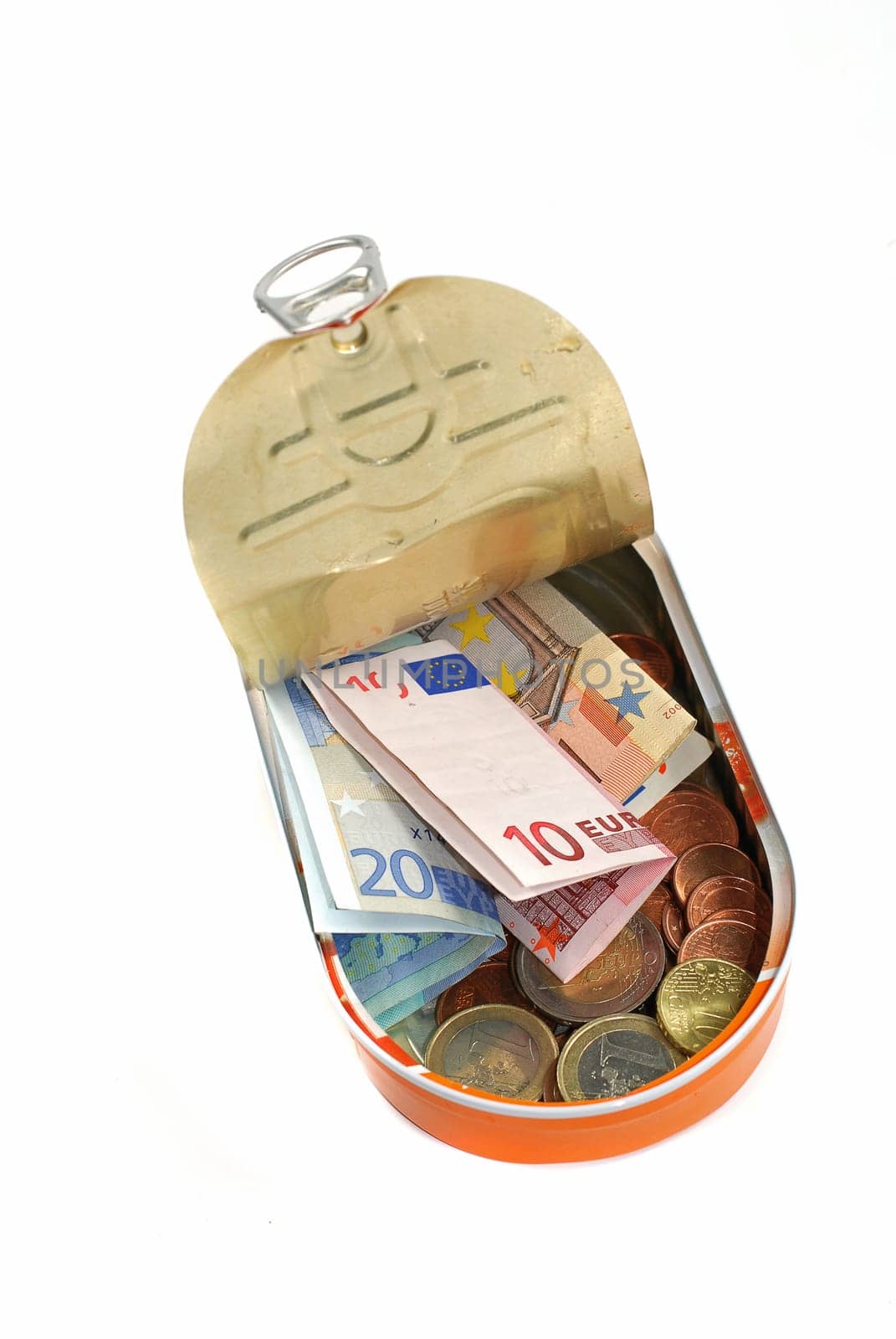 Money in a tin can