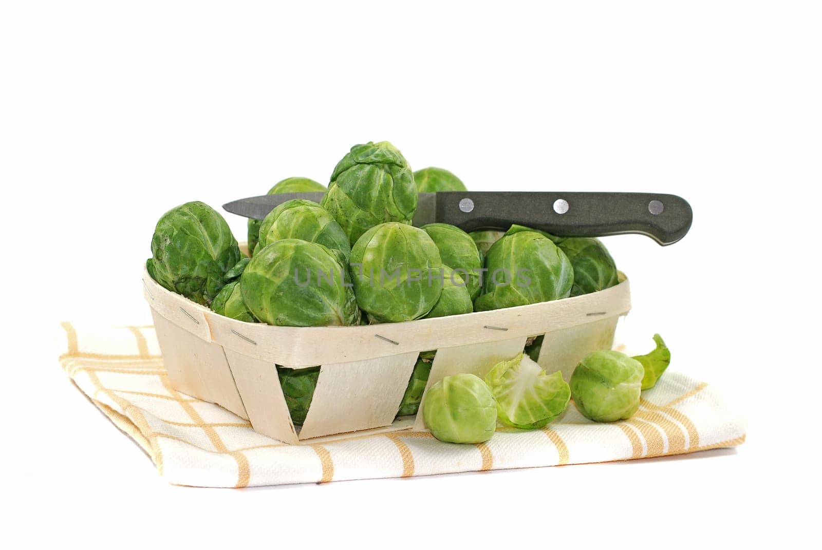 Brussels sprouts fresh from the field